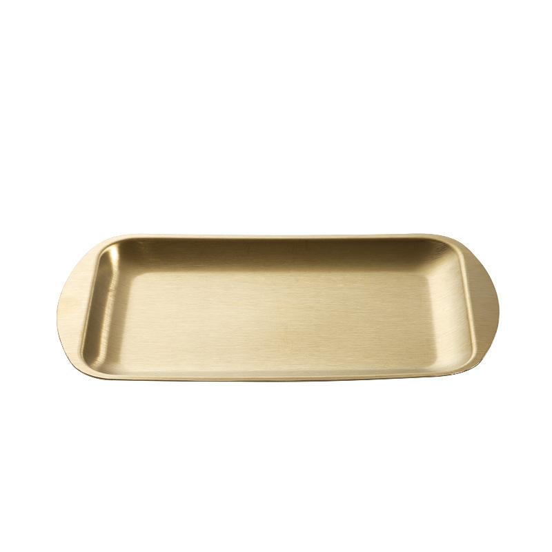 Rectangular Non-Stick Bread Cake Baking Tray Stainless Steel Cookie Cooking Pan Steamed Sausage Dishes Fruit Grill Fish Plate