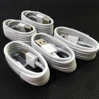 БЕЛЫЙ-1м -5 шт./лот USB-кабель для телефона Apple Зарядка для iPhone кабель 12 11 Pro XS MAX X XR 8 7 6 6S Plus зарядный шнур
