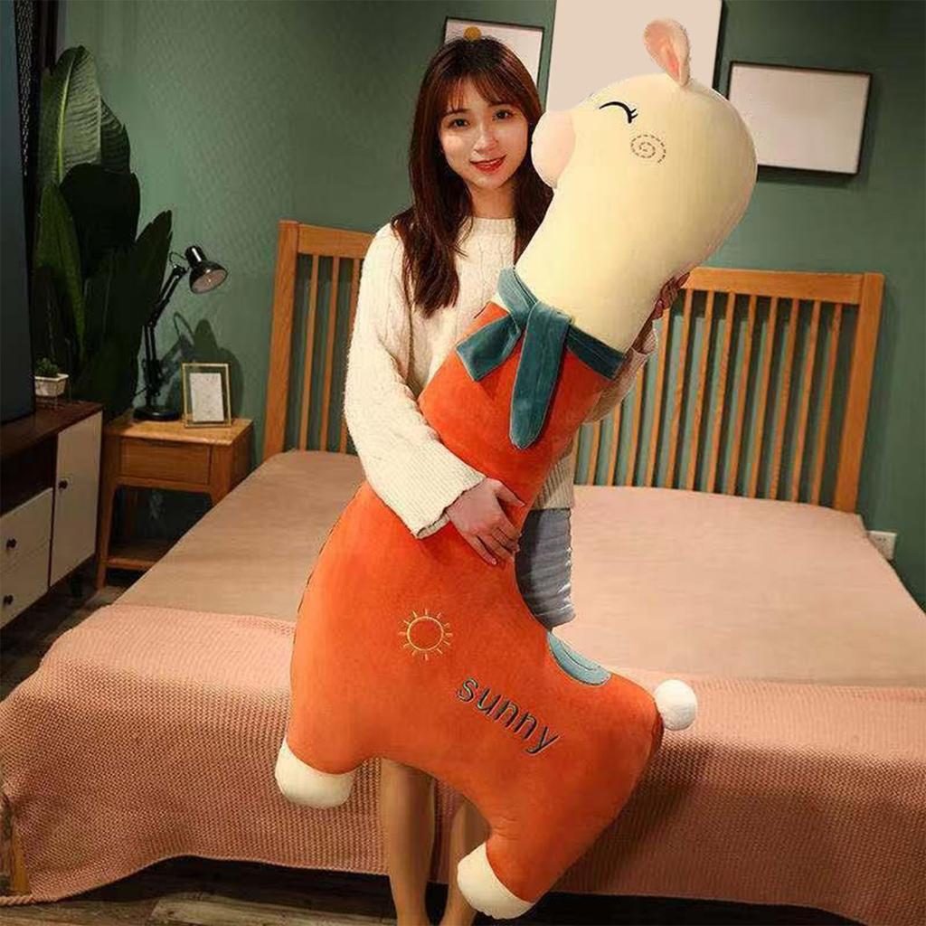 Подушка, Длинная кукла-подушка, Очень большая девочка, Спящая с зажимом для ног, Тканевая кукла, Мягкая игрушка