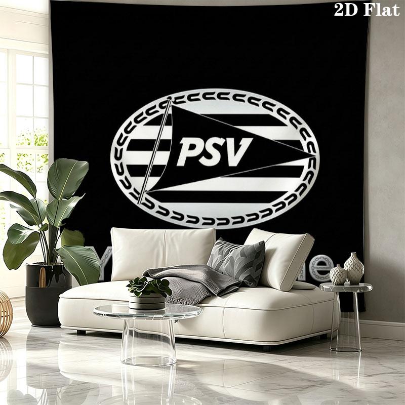 Philips Sport Vereniging Custom Name Wall Tapestry Aesthetic Wall Hanging Printed Fabric Blanket Decorative Tapestries for Bedroom Living Room Home De