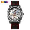 SKMEI New Fully Automatic Mechanical Watch Stainless Steel Mesh Belt Waterproof Gear Mechanical Men's Watch reloj hombre