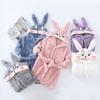 Baby Robe Cartoon Hoodies Rabbit Cloak Girl Boys Sleepwear Bath Towels Flannel Robe Children Bathrobe