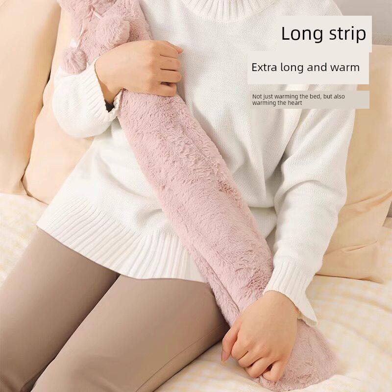 Long Large Hot Water Bottle for Filling with Water, Extra-Long Hand and Foot Warmer, Special for Winter Use in Bed