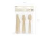 Partydeco Sztucce Drewniane Mix 16Cm 1 Op 18 Szt