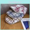 Vintage Plaid Cotton Linen Newsboy Cap For Summer Sun Protection