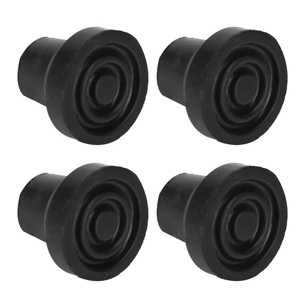 10Pcs Cane Tips Rubber Skid Resistance Wearproof Walking Crutch Tips for Standard and Folding Walkin