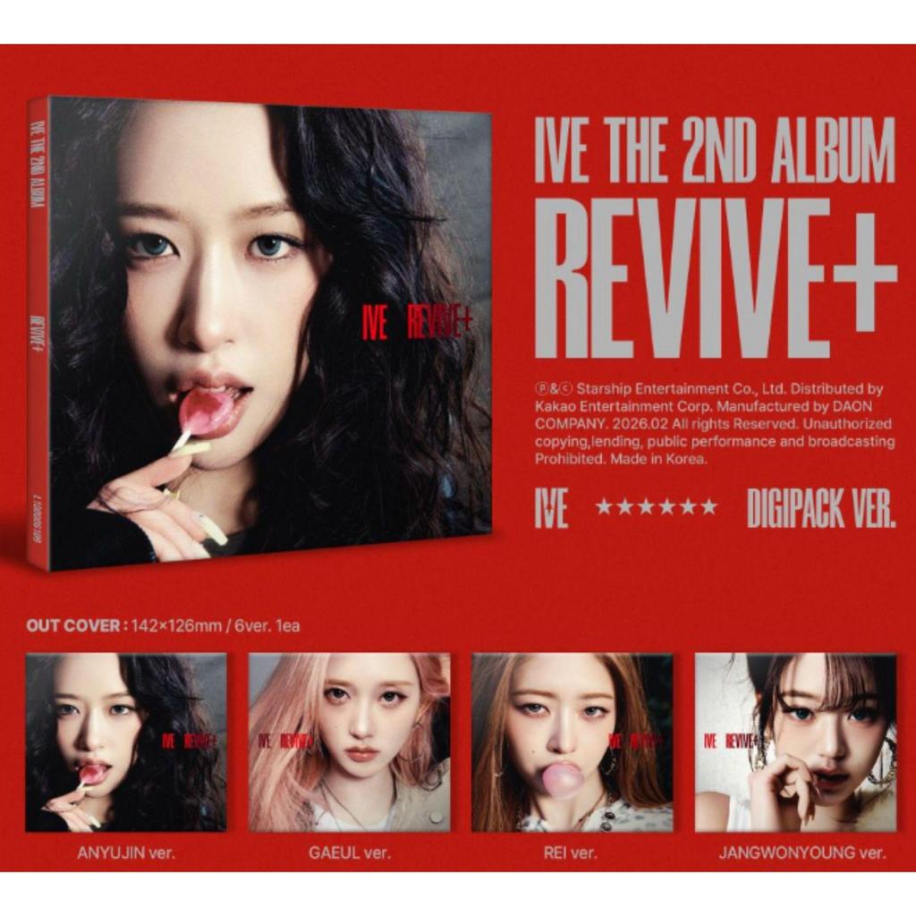 IVE – IVE Второй альбом [REVIVE+] Digipack Версия. (6 версий случайным образом) Ограниченный выпуск