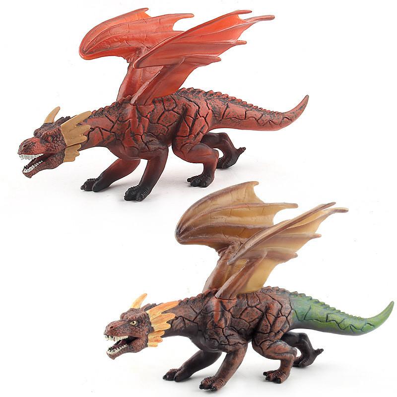 Lifelike Dinosaur Model Toys Crafted From High-quality Pvc Material Featuring Stunning Fire Rock And Ice Snow Designs For Kids