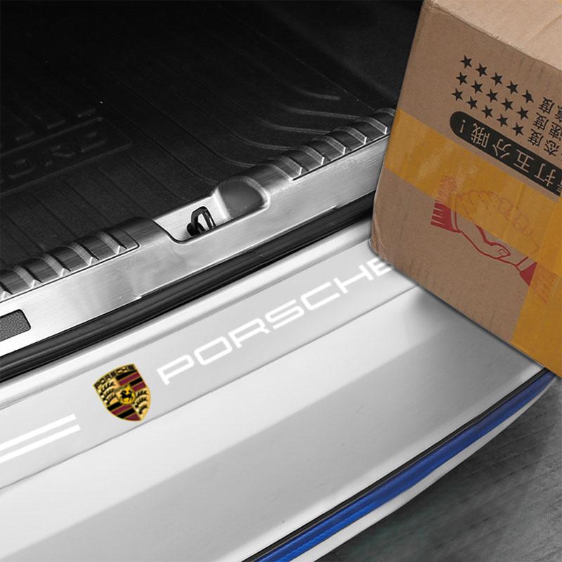 1Pcs Transparent Car Trunk Badge Protective Sticker Car Accessories For Porsche Boxster Cayenne Panamera Macan Cayman 911 918 996 917 991