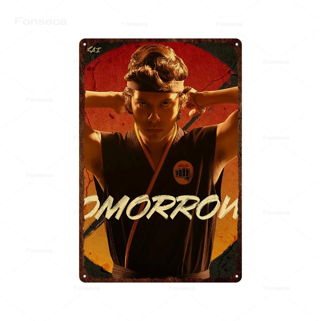 Классический комедийный фильм о кунг-фу. Жестяные таблички с изображением «Кобра Кай» в стиле ретро для украшения бара и дома.