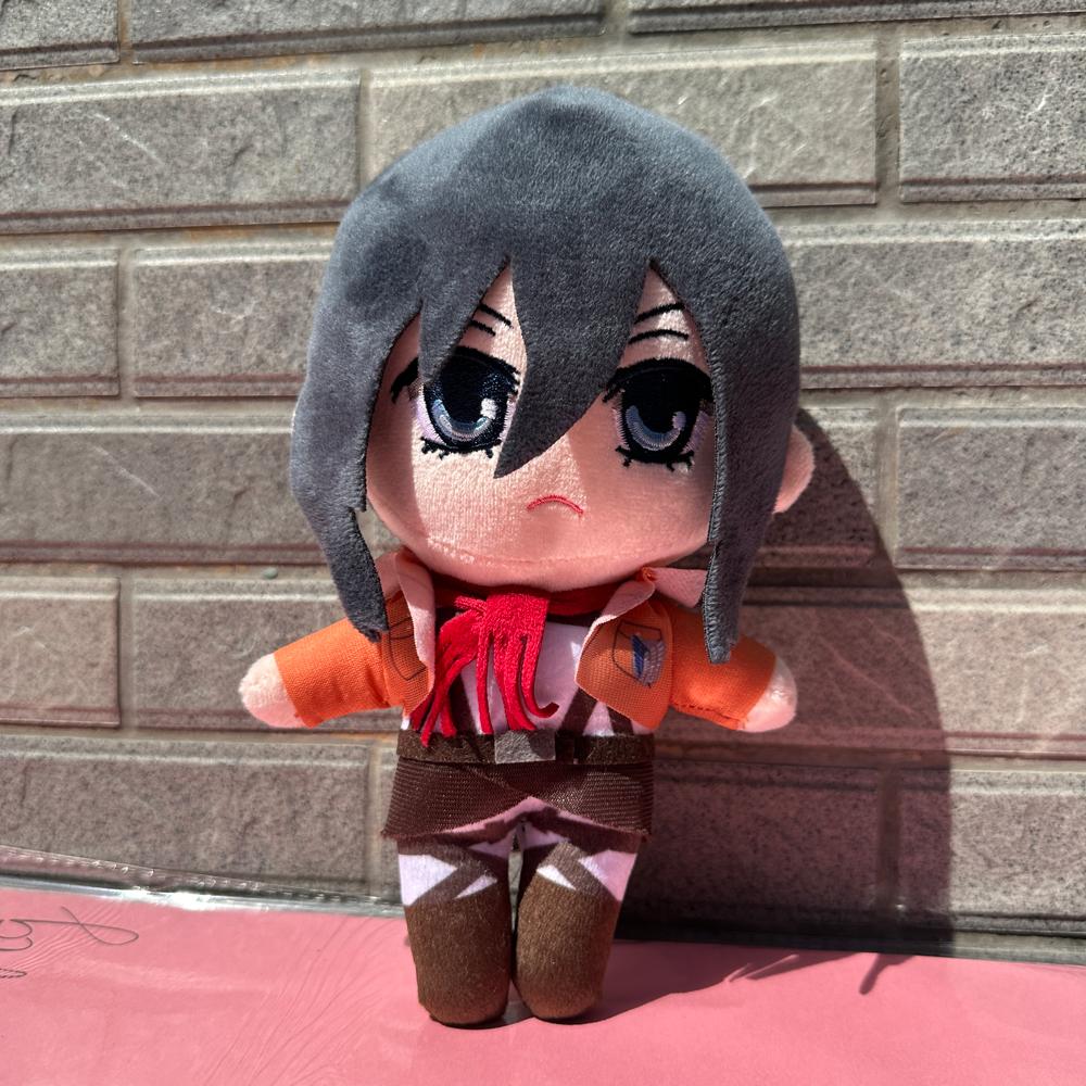 20Cm Anime Attack On Titan Plush Toys Doll Kawaii Cute Soft Stuffed Plush Pillow Levi Eren Mikasa Stuffed Doll Gifts For Kids