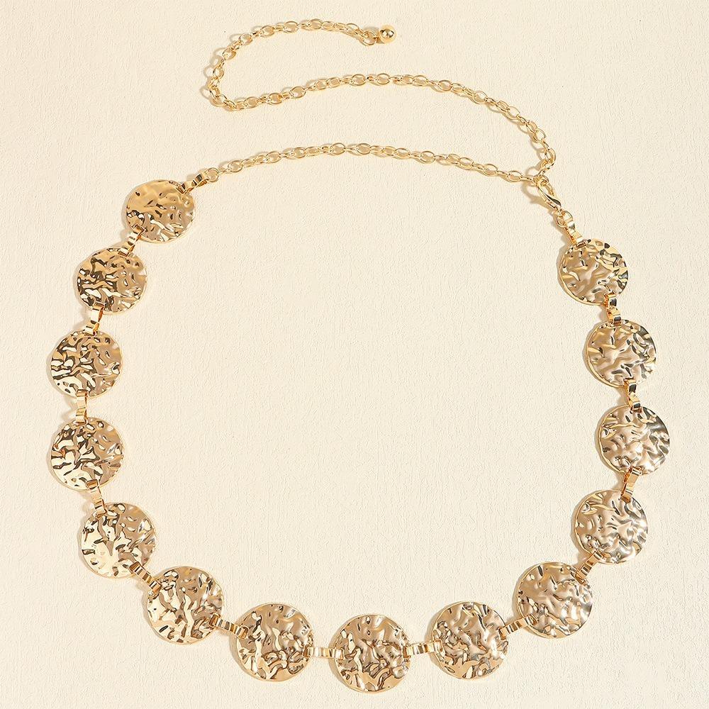 Retro Women's Waist Chain Luxury Style Dress Waist Chain Simple Metal Waist Chain