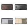 Large Capacity Car Sun Visor Organizer Solid Color Cards Holder Sunglasses Clip  Car Interior