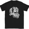 Skeleton Hear See Speak No Evil T-Shirt Funny Halloween Fall Skull Tee
