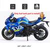 1/9 Suzuki GSX-1000R Diecast Motorcycle Model Toys for Boys Kids Gifts