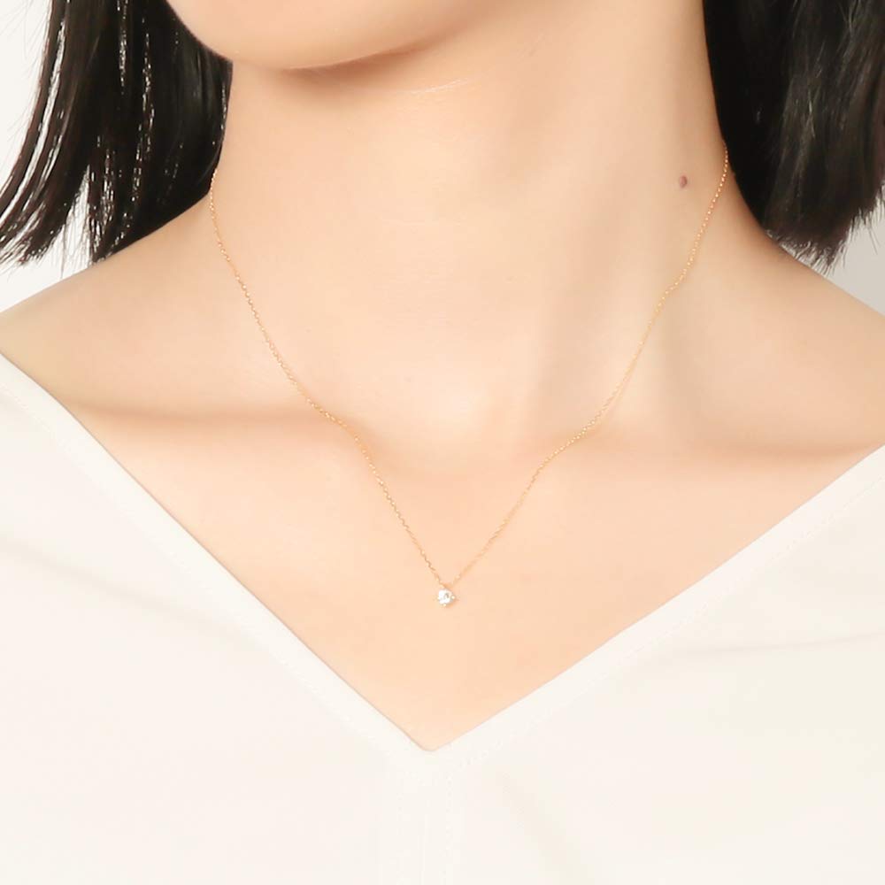 Estelle K18 Yellow Gold Diamond Necklace (0.1ct) 0442-9657-0019-0000
