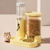 Automatic Hamster Water Bottle 2 In 1 Pet Auto Dispenser Hamster Food Basin for Small Animal