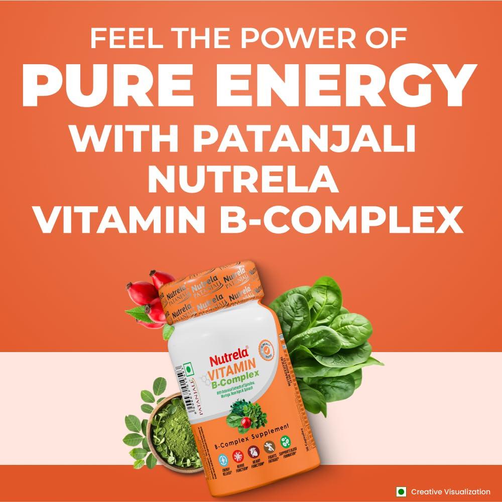 Nutrela Daily Energy Биоферментированный Комплекс B 30 Капсул x Упаковка 2 шт. Для Мужчин Женщин Поддержка Метаболизма Добавка для Энергии