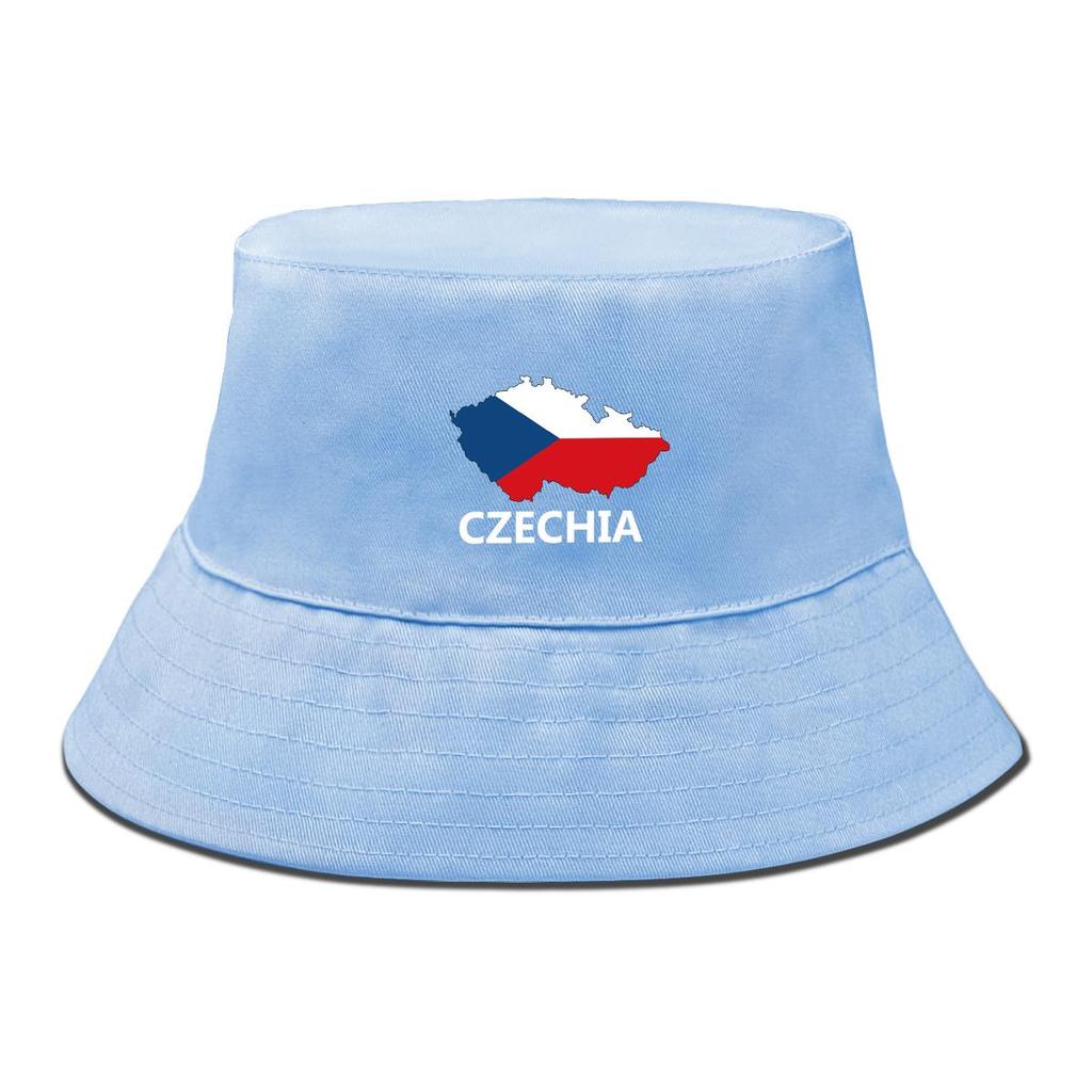 Панама с принтом флага карты Чехии, патриотическая шляпа рыбака, легкая хип-хоп шляпа с широкими полями для рыбалки