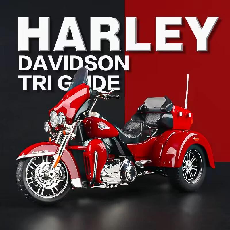 1/9 DAVIDSON Литая модель мотоцикла из сплава Симуляция звука и света Детские игрушки Подарок мальчику на день рождения