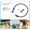 Fishing Rod Tamer Strap Belt Holder Deck Mount Connector Pole Rack Gunwale Mount