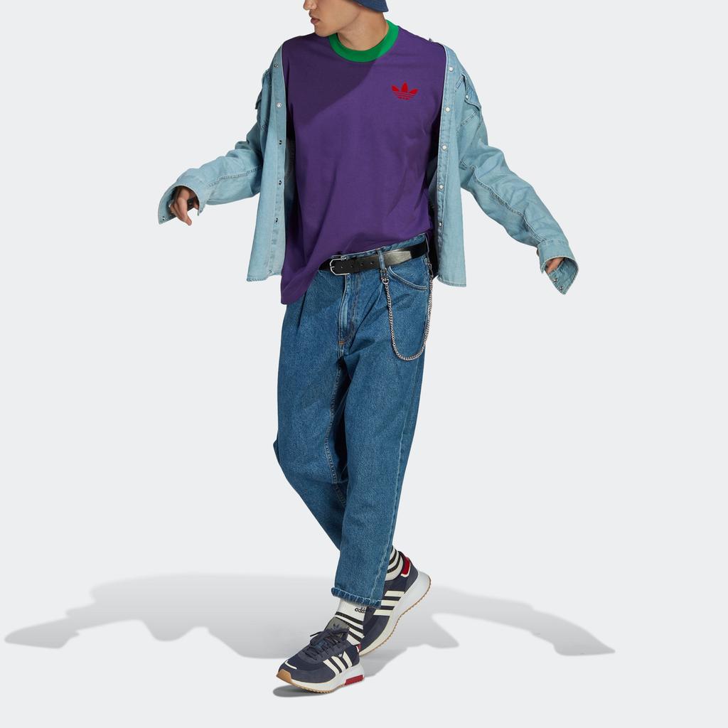 Adidas Originals T Shirt Men's Purple IB3434