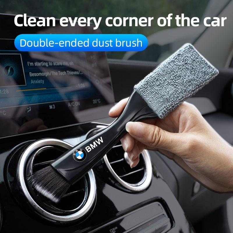SNLL4 Car Cleaning Tools Air Conditioning Air Outlet Cleaning Dust Removal Soft Brush Emblem For BMW M G80 G06 G07 G42 G14 G15 F82