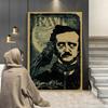 Ворон Эдгара По плакат Nevermore Ноксвилл ужас типография жуткая готическая картина на холсте для настенного искусства Romm Decor