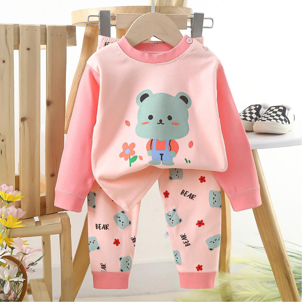 Cotton Underwear Set for Children Boys Warm Autumn Clothes for Girls Home Clothes Set