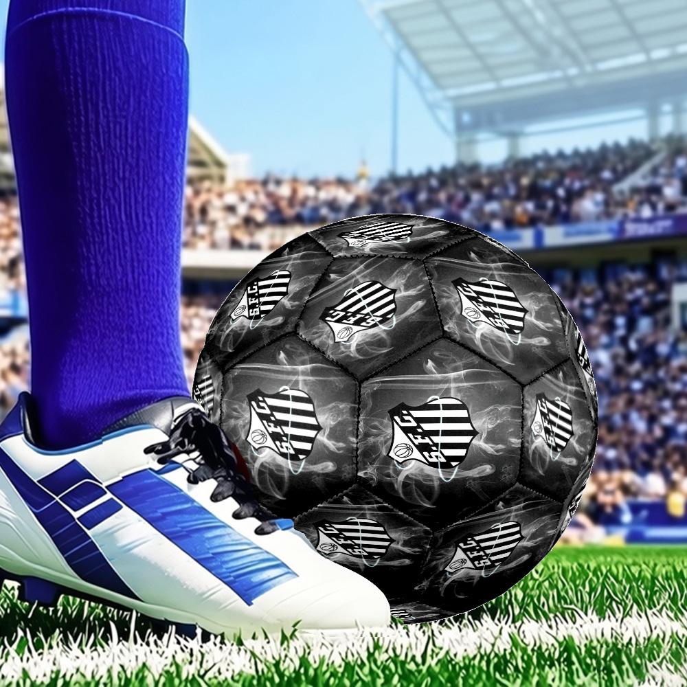 Sport Club Football Crest Printed Size 5 Soccer Balls, Anti-Slip, Protective Football, Outdoor Sport, a Unique Gift Suitable for him/her, Birthday