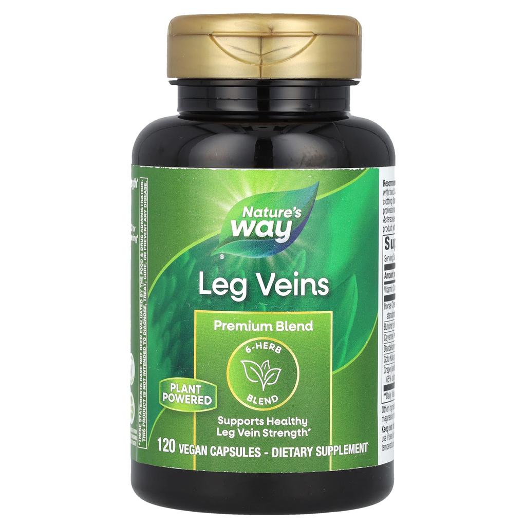 Nature's Way Leg Veins, Premium Blend, 120 Veggie Caps