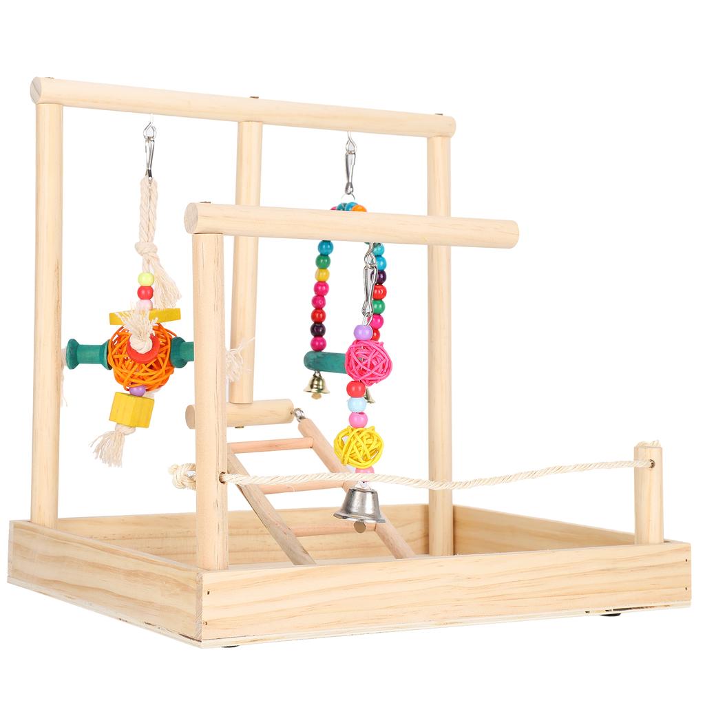 Игровая площадка для попугая Деревянная подставка для птиц Клетка для птиц Жердочка Тренировочные принадлежности