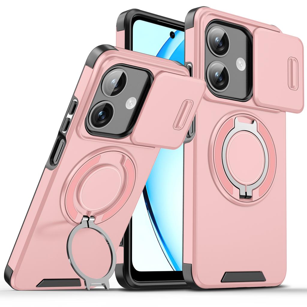 Для Tecno Pop 10 Чехол Tecno Pop 10 4G Обложка Магнитное Кольцо Бронированный Слайдер для Камеры Чехол с Поддержкой Magsafe Беспроводной Зарядки