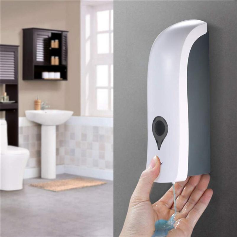 Soap Dispenser Manual Wall-Mountedel Bathroom Hand Sanitizer Bottle Shampoo Conditioner ARI