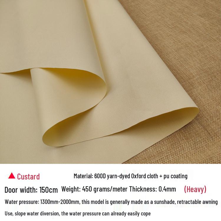 600D Oxford Stripe Waterproof Retractable Canopy Awning