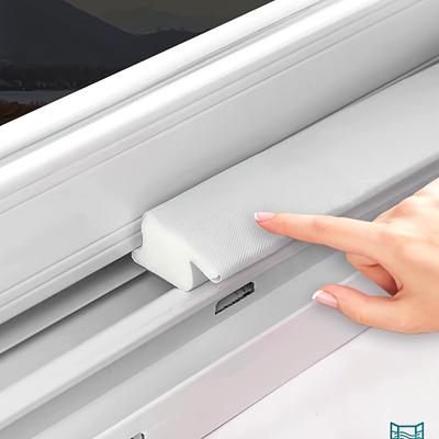 [1 рулон Z-образной полосы] Ветрозащитная Звукоизоляционная 1 рулон Z-образной пластиковой уплотнительной ленты для окон | Легкая установка, Прочное уплотнение для дверей и окон, Звукоизоляция