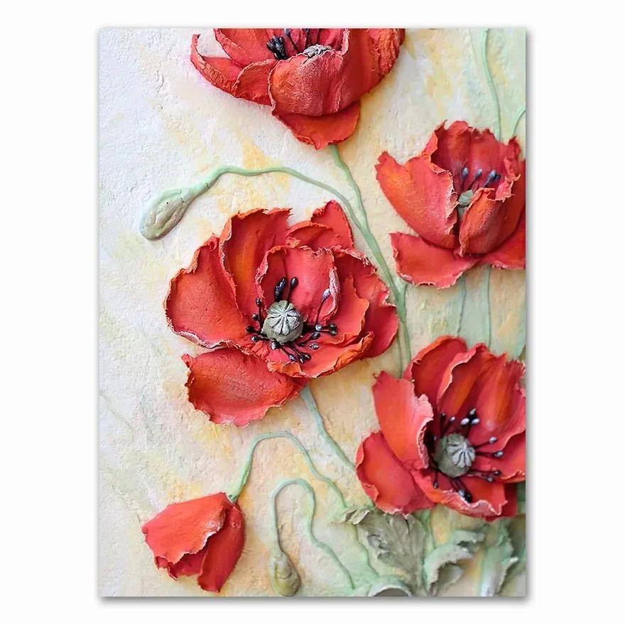 Art Scandinavian Home Decor Abstract Canvas Wall Art Flower Posters And Prints Wall Pictures For Living Room Decoration