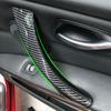 6pcs Car Accessories Carbon Style Interior Door Pull Handle Replacement Cover For BMW 3 Series E90 E91 E92 316 318 320 325