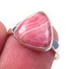 Natural Rhodochrosite Gemstone 925 Solid Sterling Silver Jewelry Ring S.6.5 Y0Q47