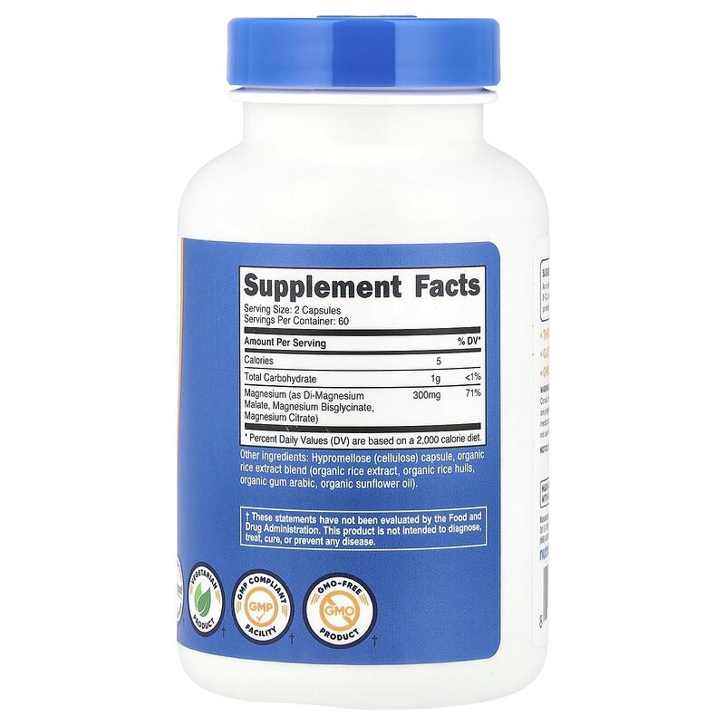 Triple Magnesium Complex, 120 Capsules (150 mg per Capsule)