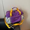 Expandable Women's Travel and Gym Bag with Wet/Dry Separation - Foldable, Crossbody, Perfect for Yoga and Sports.