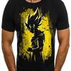 Evil Gokou Yellow T-shirt Print DBZ Dragonball Z
