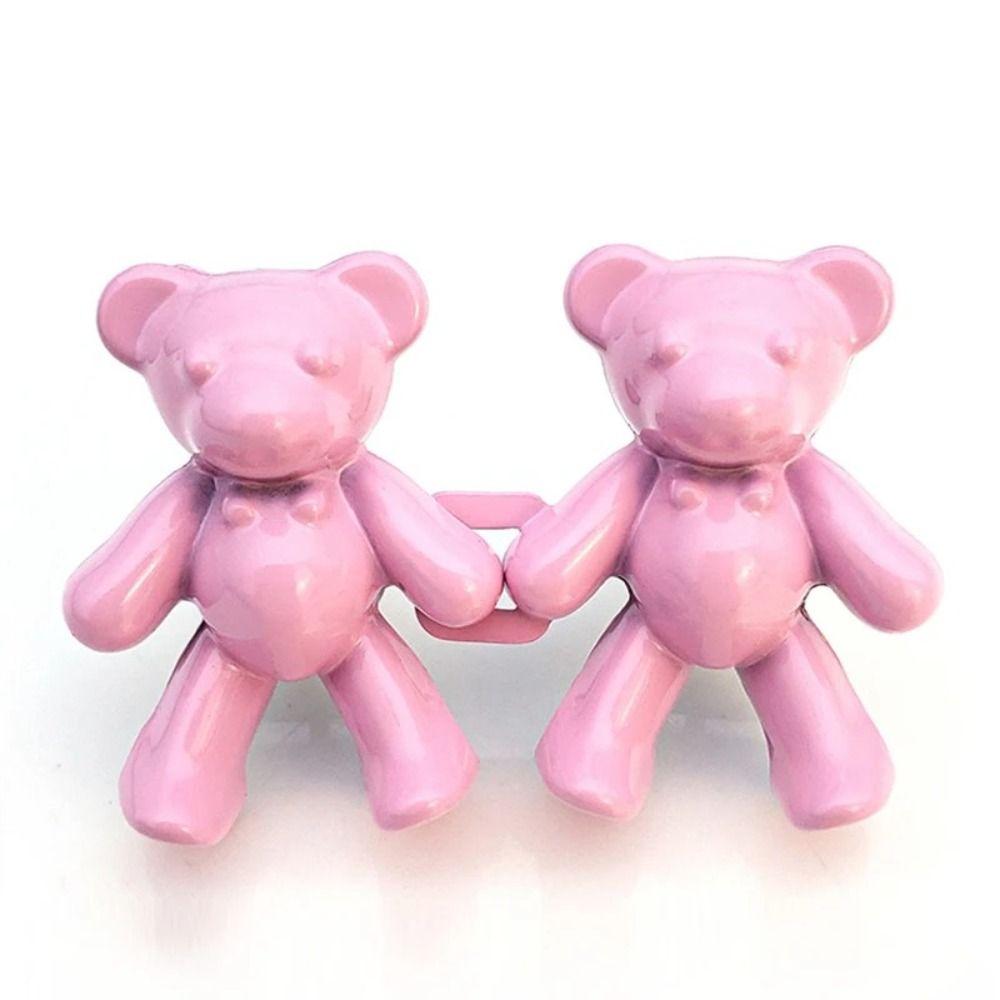 Сплав без гвоздей Кнопка Съемная пряжка для талии с медведем Модная регулируемая кнопка