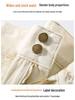Off-white High-Waisted Wide-leg Denim Shorts for Women - Summer 2025 A-line Slimming Design