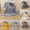 Sofa Throw Blanket Super Soft Warm Solid Color Wear Resistant Non-Fading Friendly To Skin Machine Washable Bedding Blanket