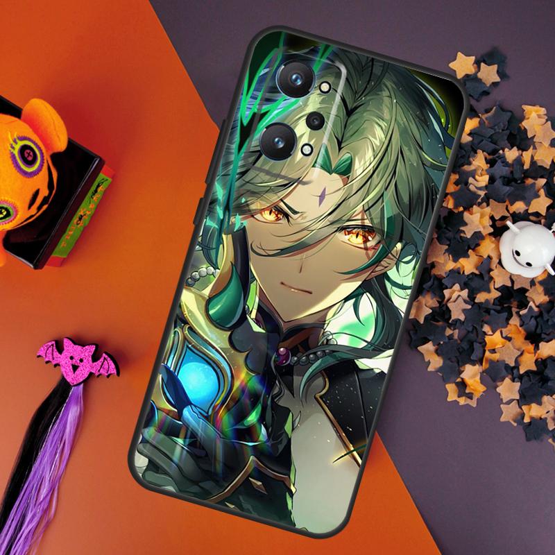Чехол Xiao Genshin impact Для Realme GT Neo 5 3 2 C55 C35 C33 C31 C30 C25 C21Y C15 C11 Realme 10 8 9 11 Pro Plus