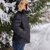 Мужской пуховик, зимние теплые пуховые пальто, 80% белый утиный пух, натуральный мех енота, зимние мужские пальто, черные