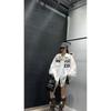 Womens Loose Fit Long Sleeve Shirt Lightweight Letter Print Button Up Top Casual Streetwear 2026