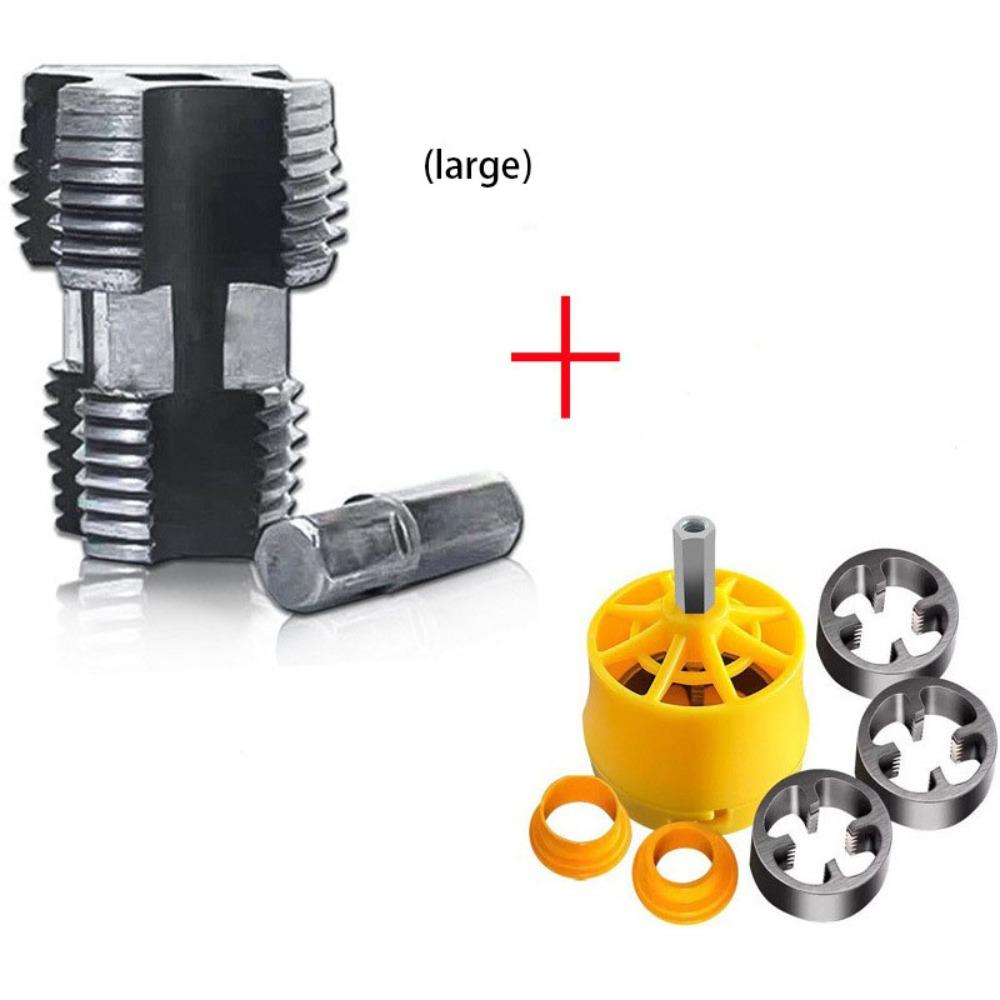 Plumbing Internal Thread Opener Punching Electric Hole Opener Drill Bit Die Kit  Hand Tool