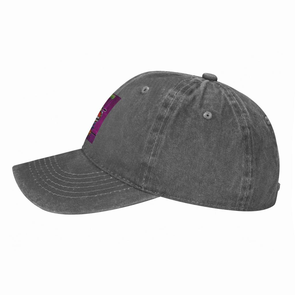 Video Game Geometry Dash Washed Denim Cap Casual Baseball Caps Adjustable Hat Summer Unisex Baseball Hats